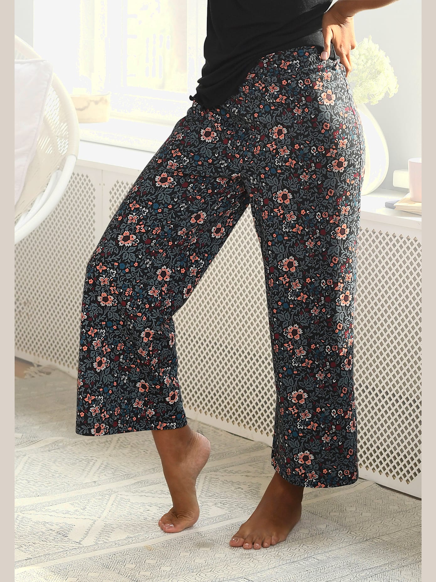 Bas de pyjama pantalon de nuit à motifs