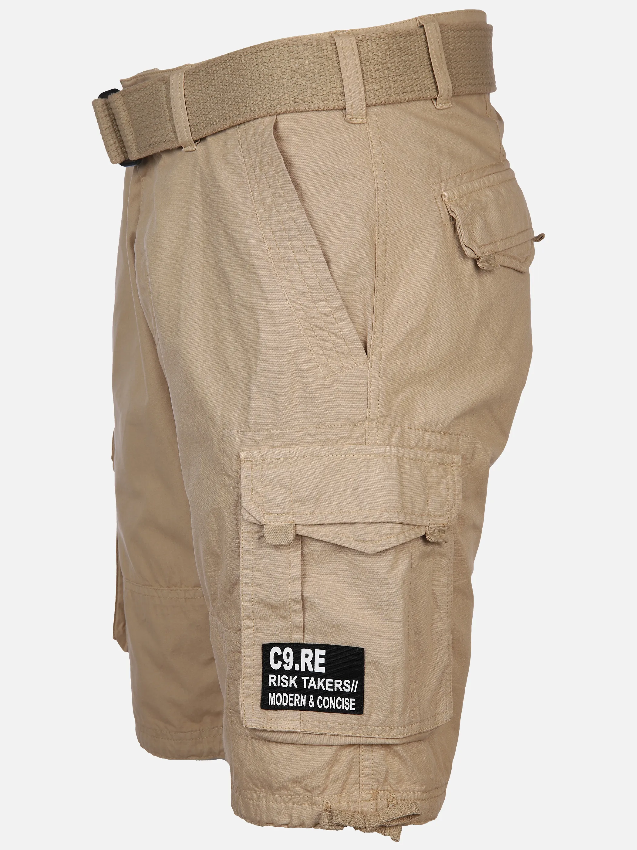 Herren Cargo Bermuda mit Gürtel