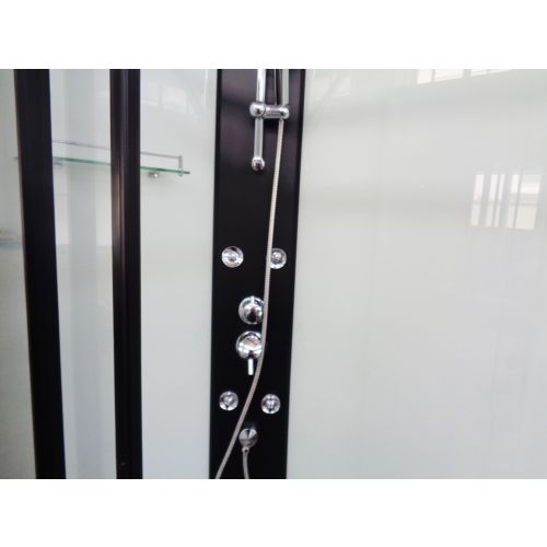 Badstuber Viva complete douchecabine rechthoek 120x80x225cm zwart