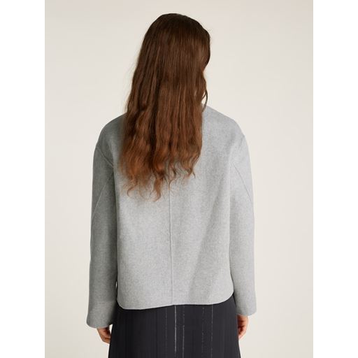 Tommy Hilfiger Wool Bomber Jakke, Light Grey Heather, 42