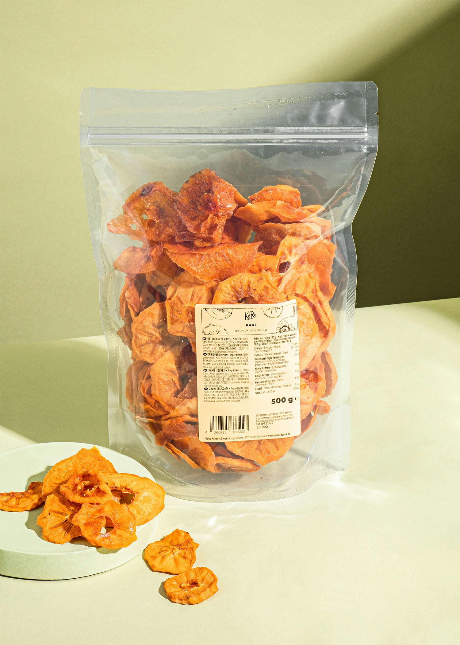Getrocknete Kaki 500 g