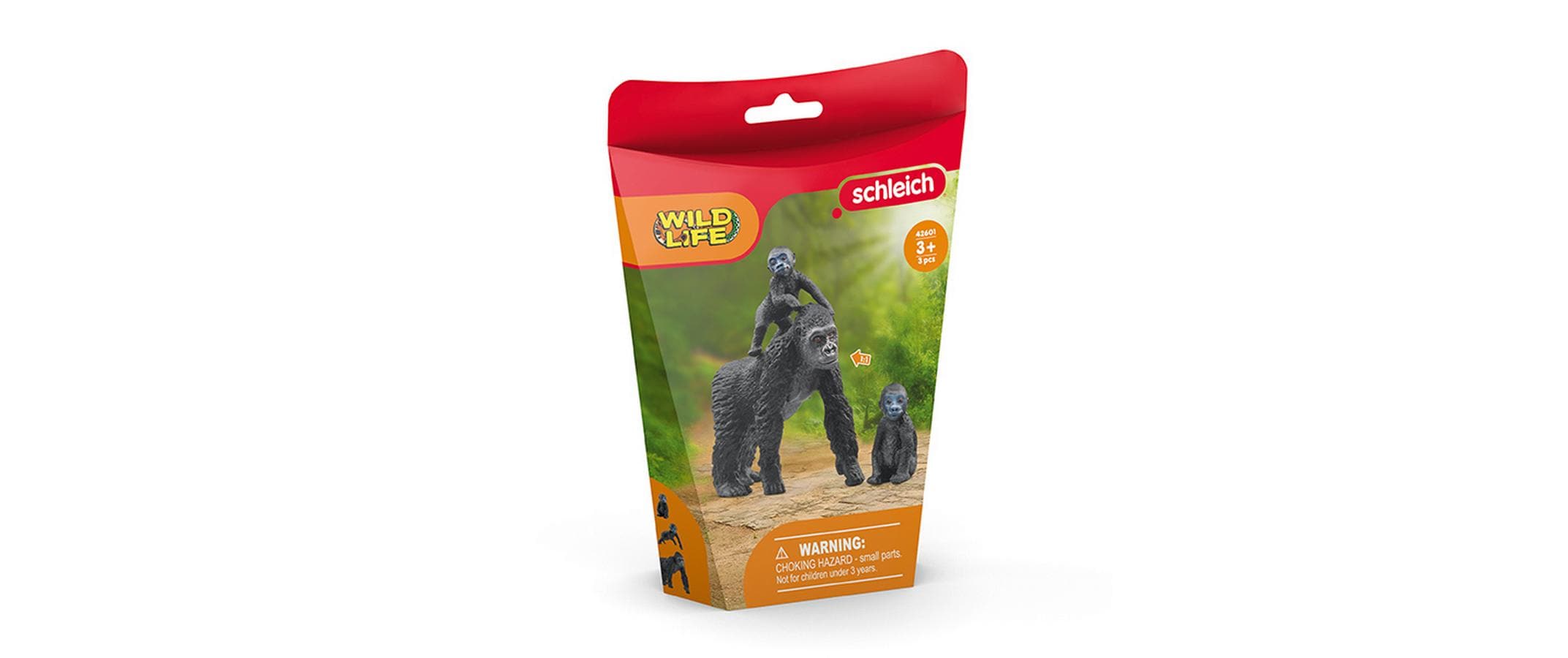 Spielfigurenset Wild Life Flachland Gorilla FamilieSpielzeug-Tierfiguren