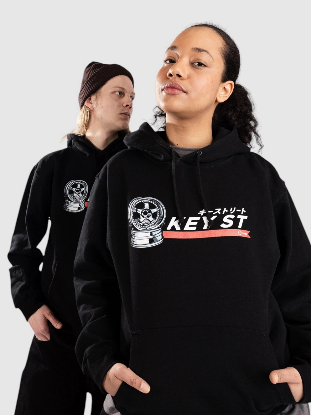 Key Street Wheels Hoodie black