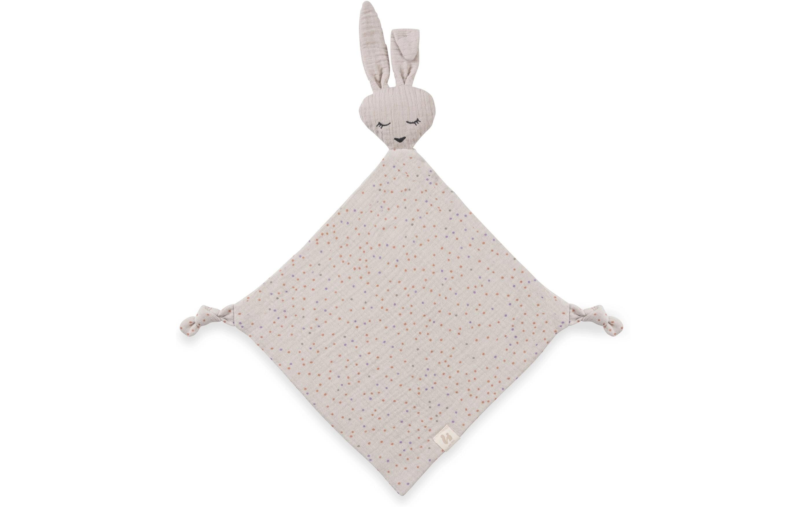 Schmusetuch Cuddle N Play Rabbit Beige DotsWeiches Schnuffeltuch für das Baby