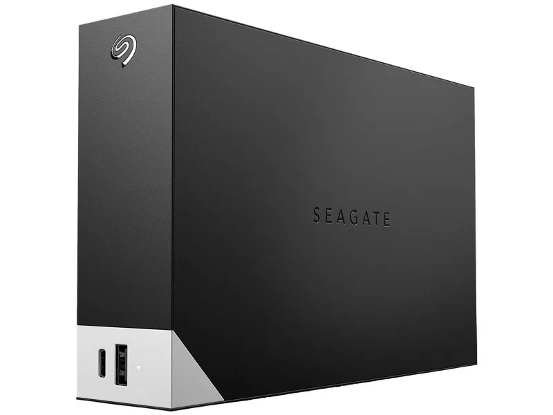 Seagate One Touch with hub STLC8000400 - Harddisk - 8 TB - ekstern (stationær) - USB 3.0 - sort - med Seagate Rescue Data Recovery