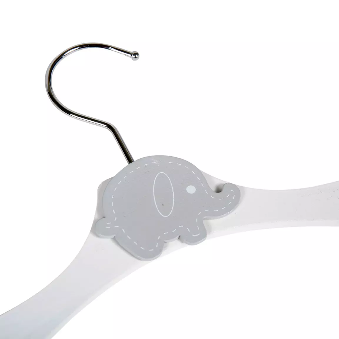 Lot de 3 cintres enfant bois Gris
