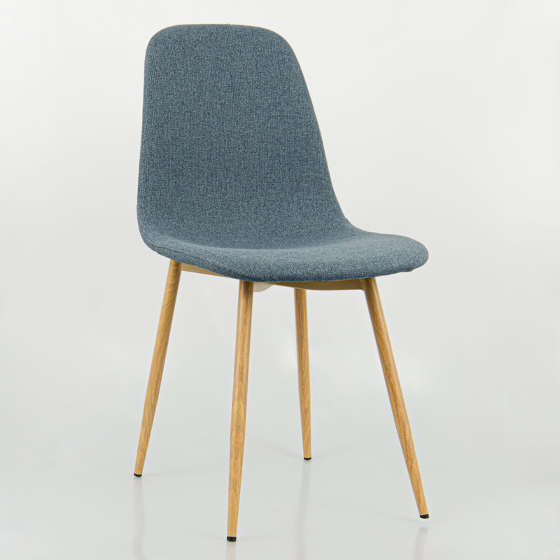 Chaise 'Nila' effet chiné bleu