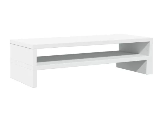 Support de moniteur blanc 54x22x15 cm bois d'ingénierie
