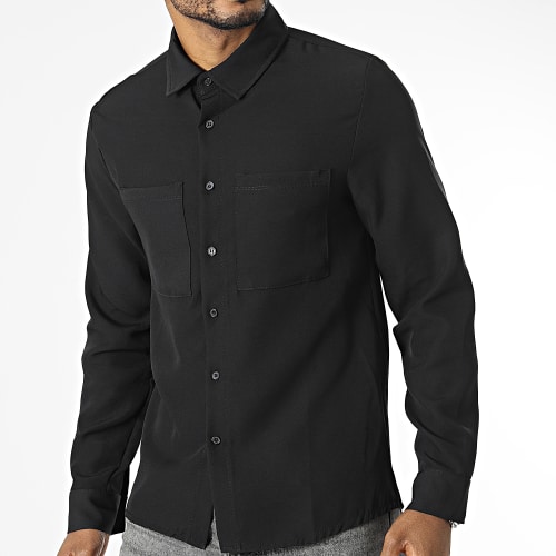 Chemise Manches Longues Noir