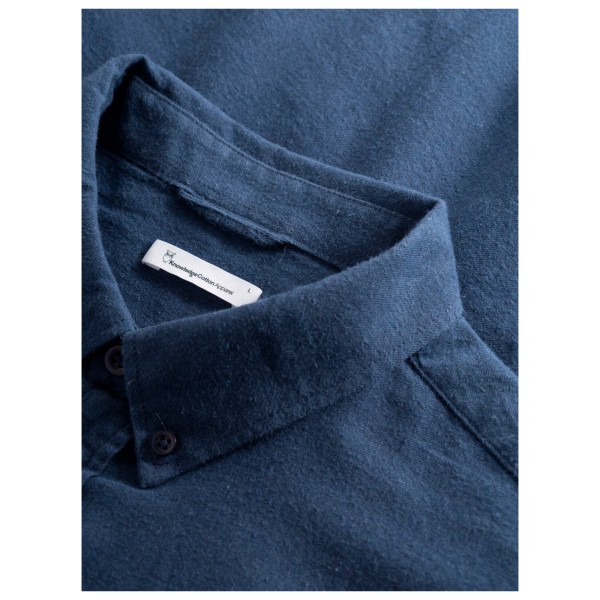 KnowledgeCotton Apparel - Regular Fit Melangé Flannel Shirt - Chemise