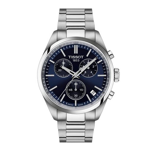Tissot PR 100 Chronograph T150.417.11.041.00 Herreur, Steel/Blue, 40 mm