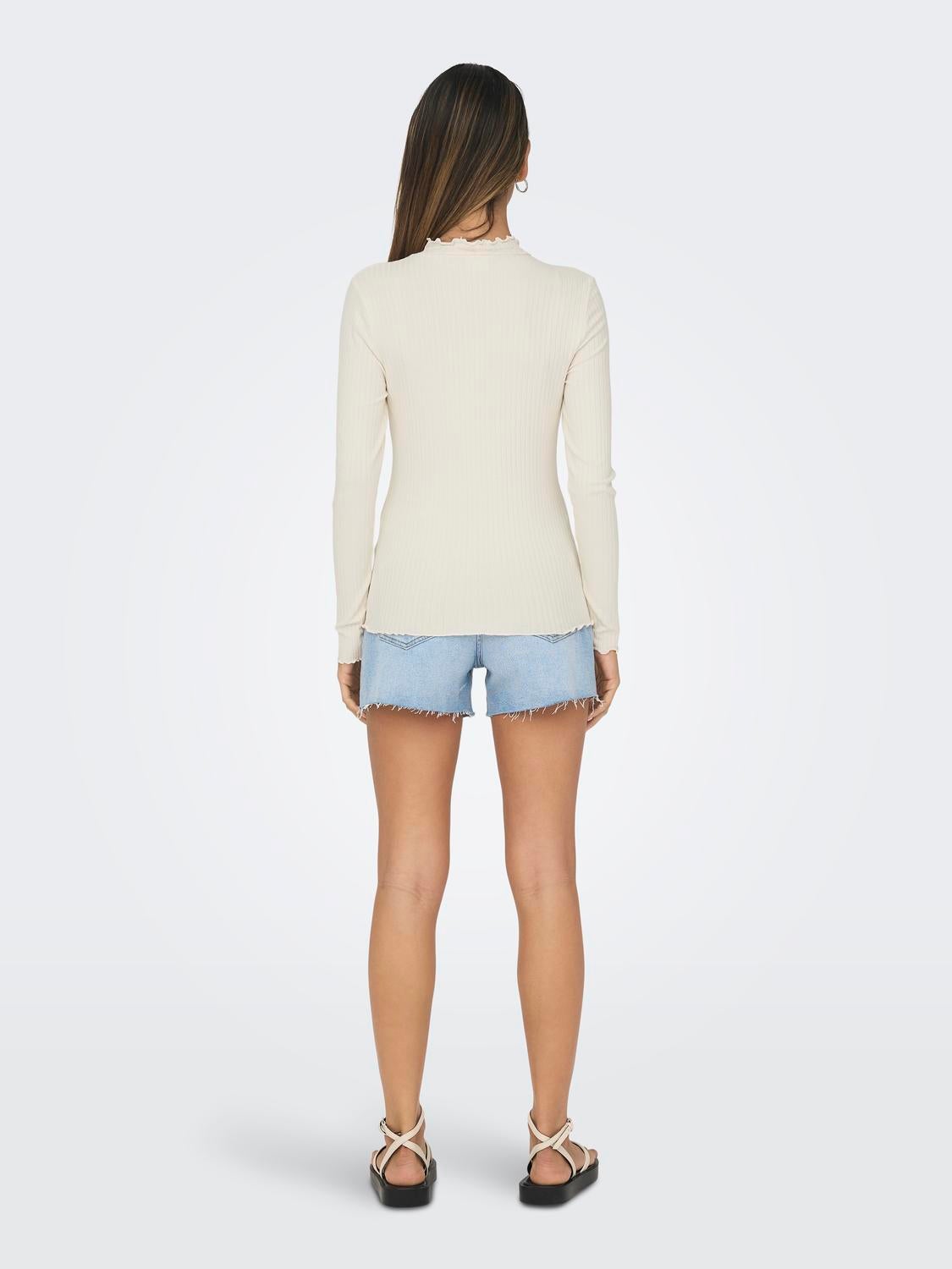 JDYFRANSISKA Top Whitecap Gray
