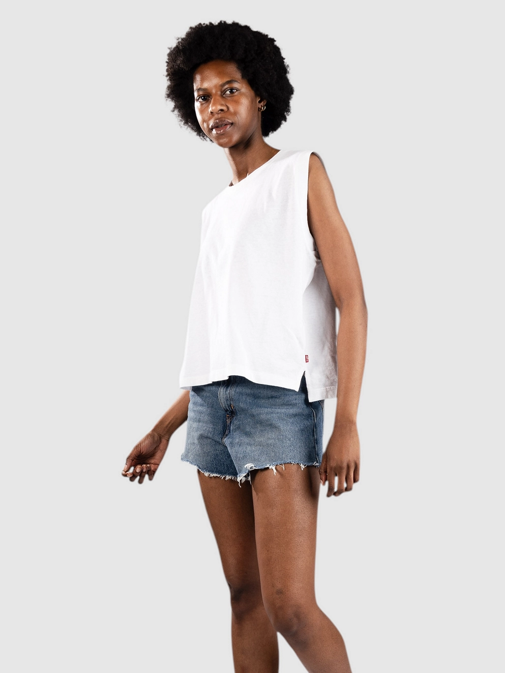 Levi's Boxy Tank Top white/slub