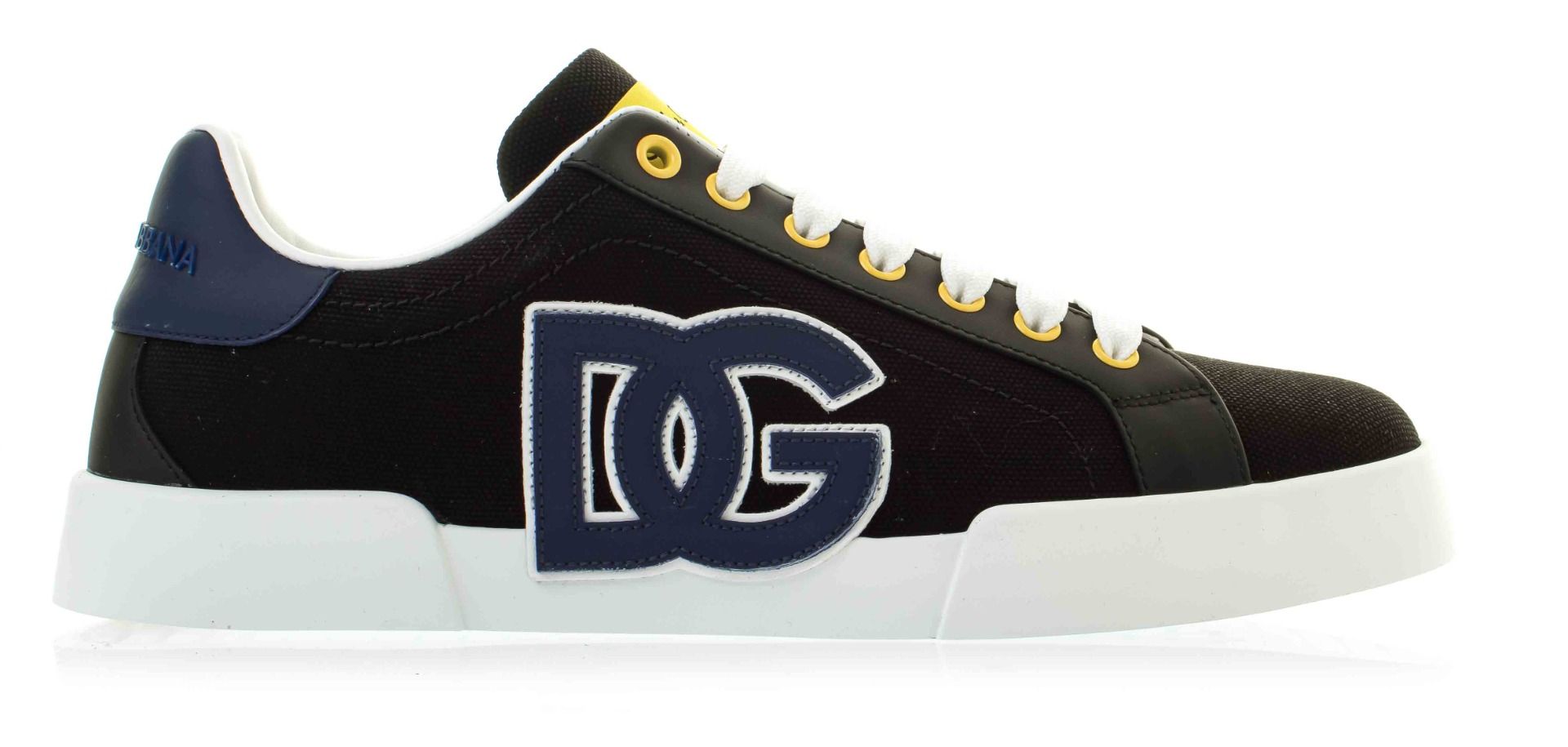 Dolce & Gabbana Portofino light strobel sneakers in canvas and calfskin