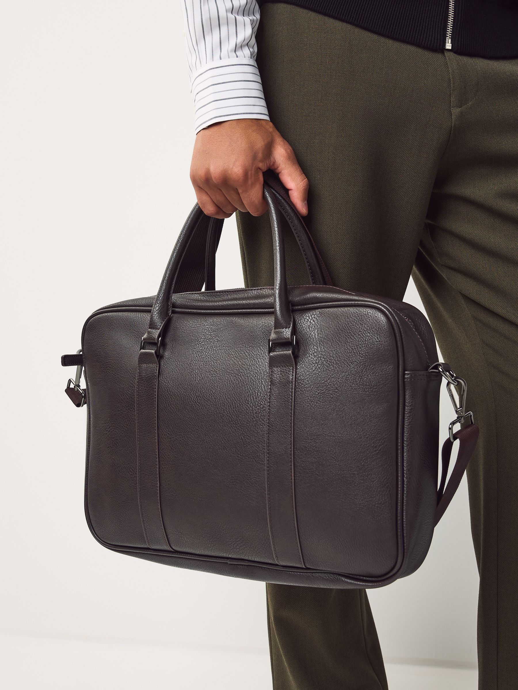 Bruin - Faux Leather Briefcase