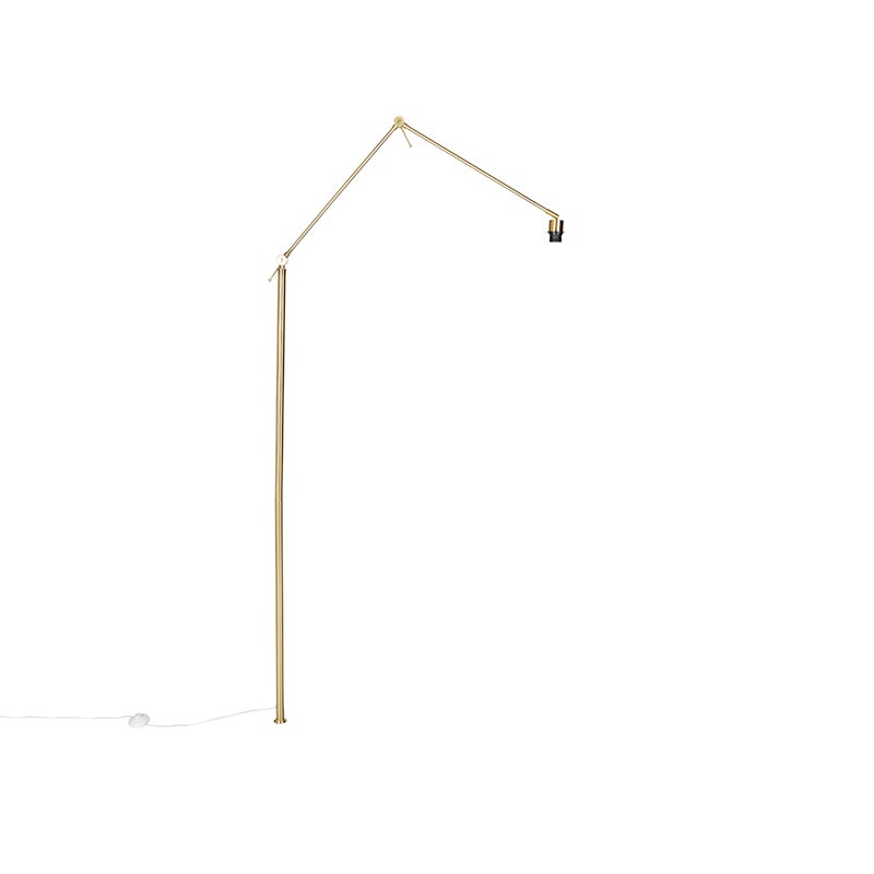 QAZQA - Moderne arm voor staande lamp Goud I Messing - Editor - Staal Langwerpig - LED Geschikt E27