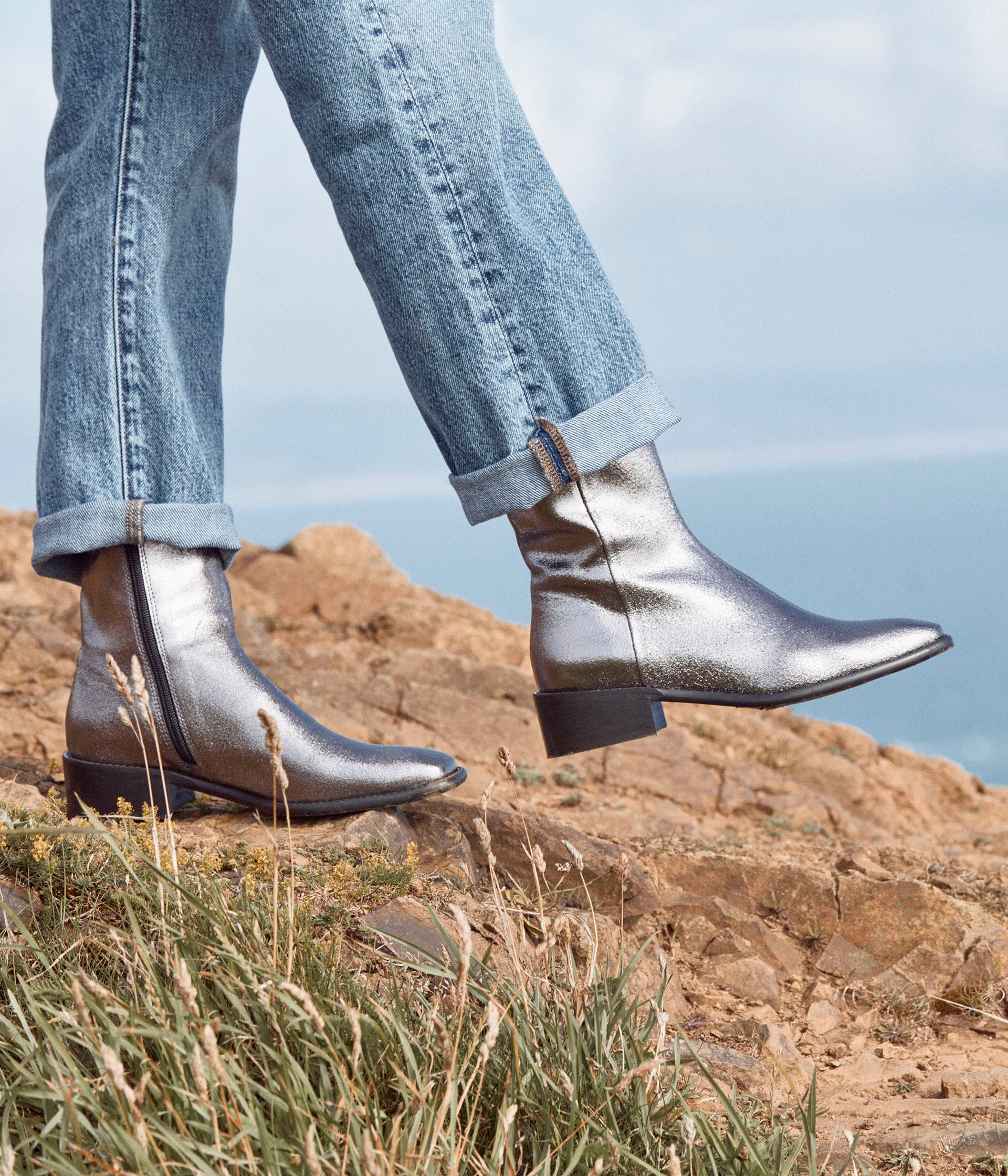 Bottines argent Apolline