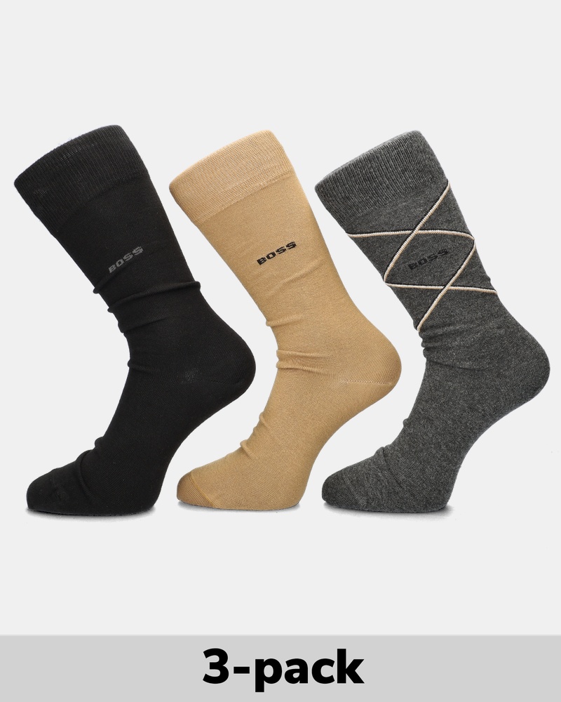 BOSS 3-Pack hoge sokken Sokken  - multi