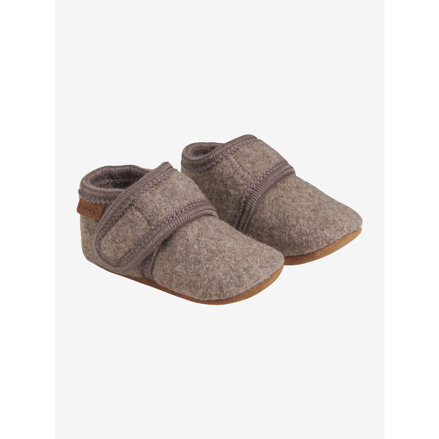 En Fant | Baby Wool slippers | Walnut