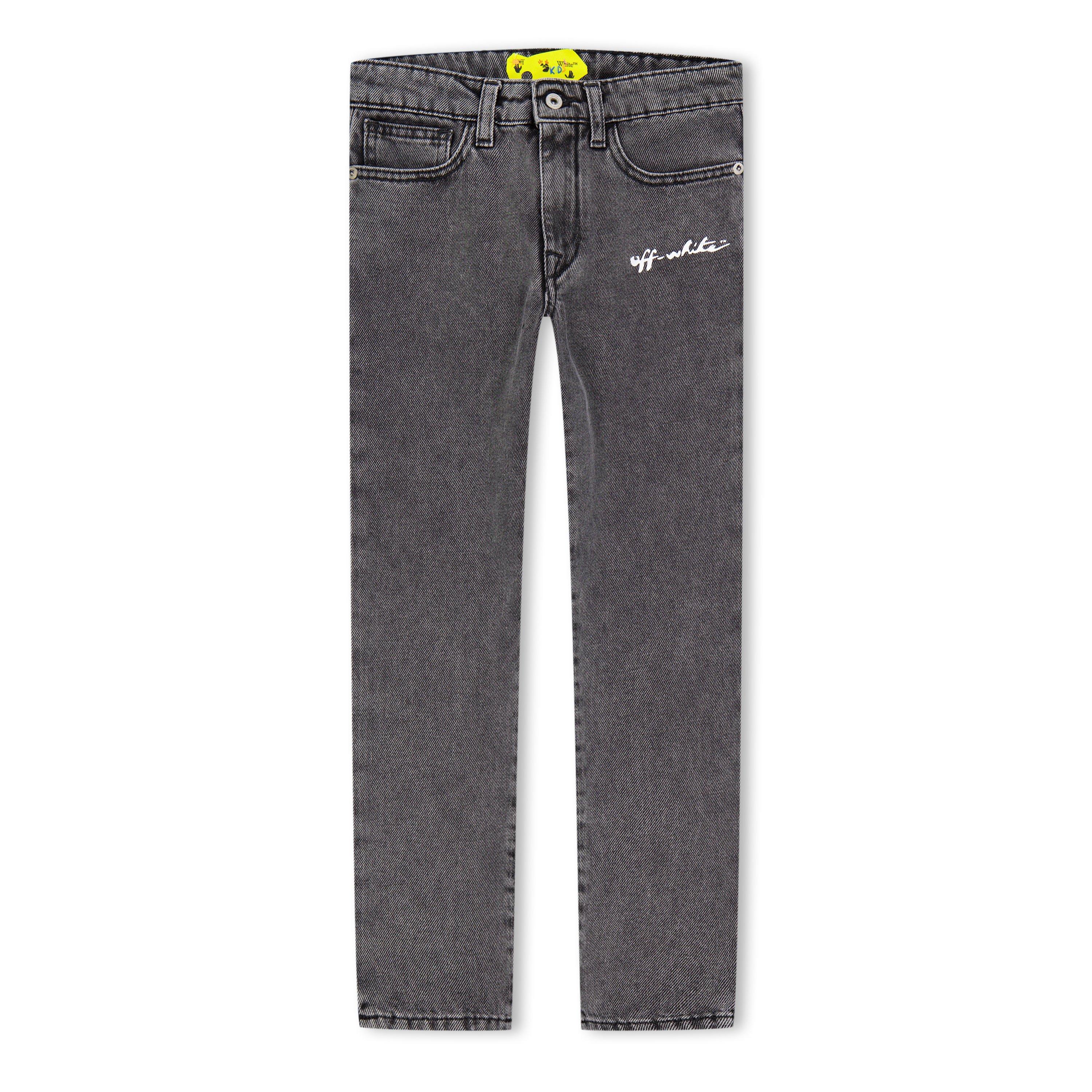 Off White Denim Straight Jeans Juniors