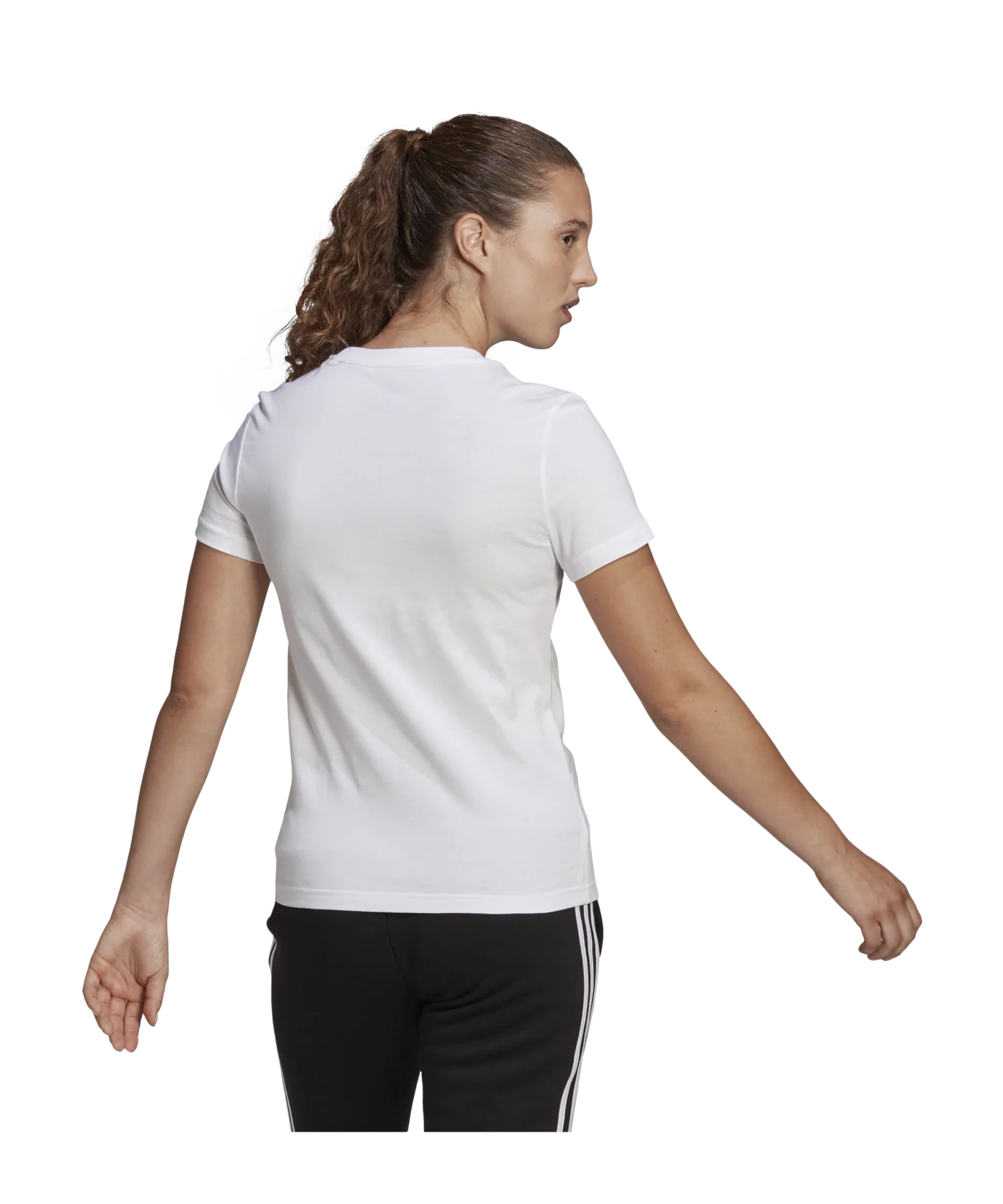 adidas Essentials T-Shirt Damen Weiss Schwarz