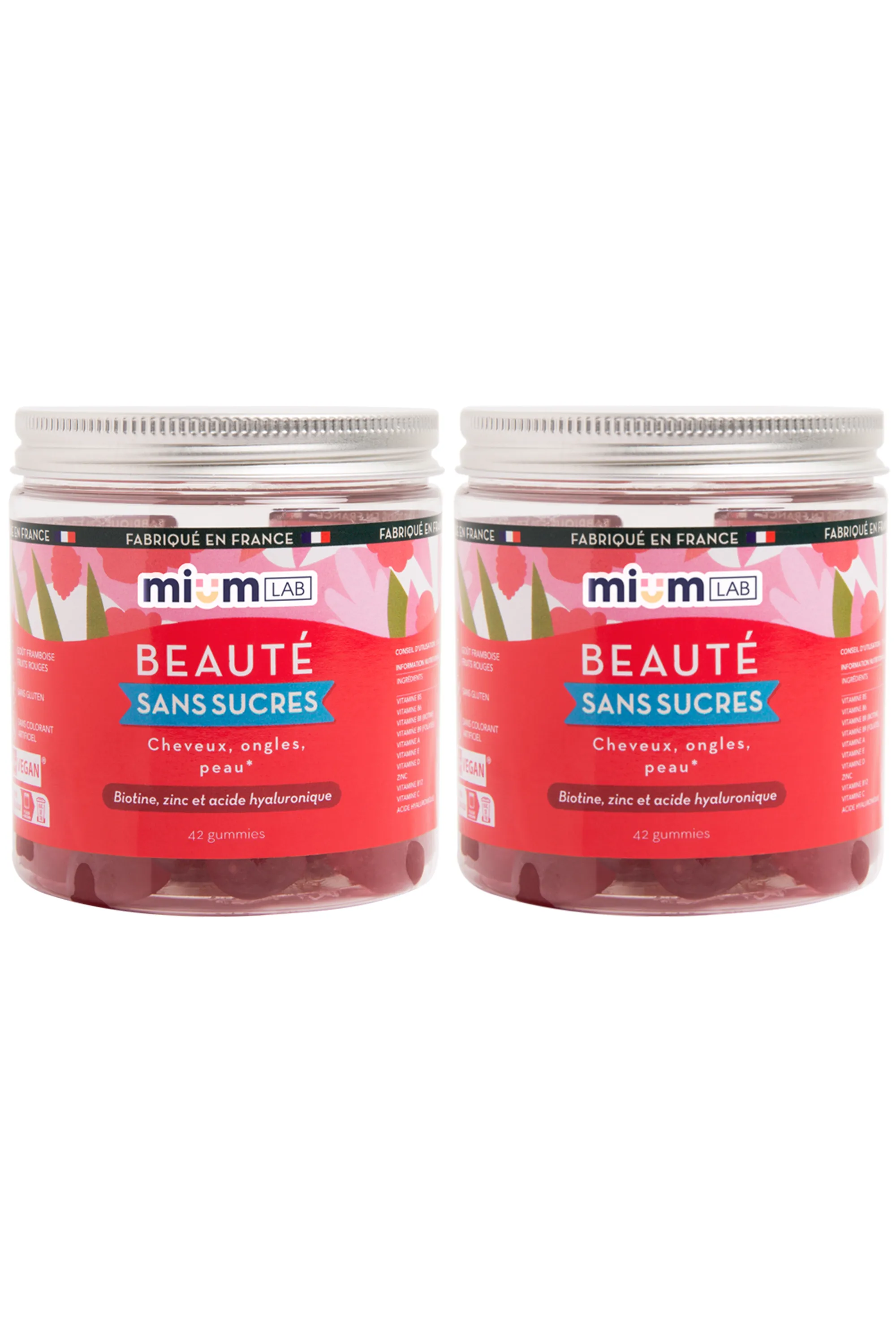 Mium Lab ex Les Miraculeux Compléments alimentaires gummies Beauté sans sucres-100 g