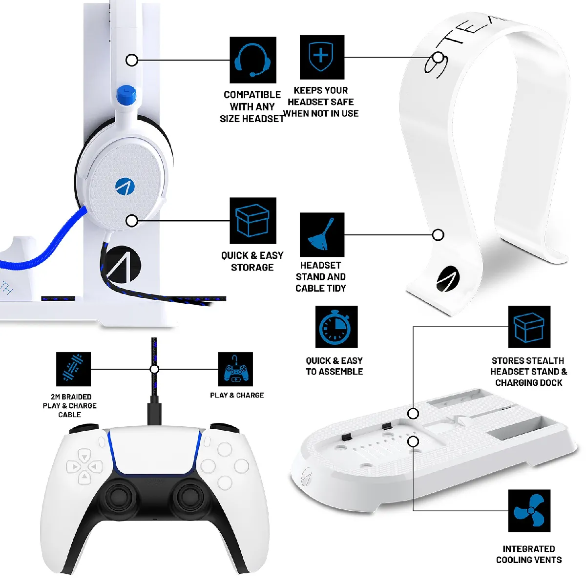 STEALTH Chargeur Ultime - Blanc