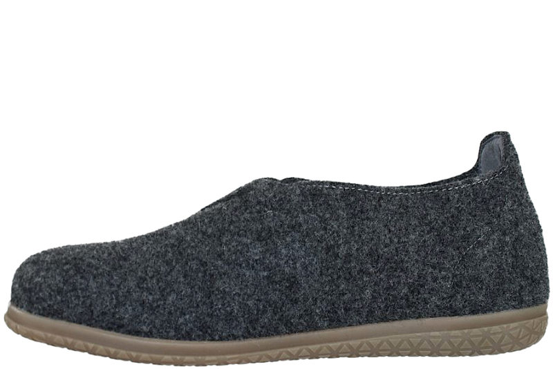 NEW FEET FODFORMET HJEMMESKO I GRÅ ULDFILT
