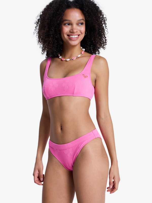 Roxy Paradise Moderate Bas de bikini classique Rose Femme