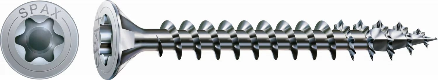 SPAX 1191010400205 Universele schroef, Verzonken kop, 4 x 20, Voldraad, T-STAR plus TX20 - WIROX - 1000 stuks