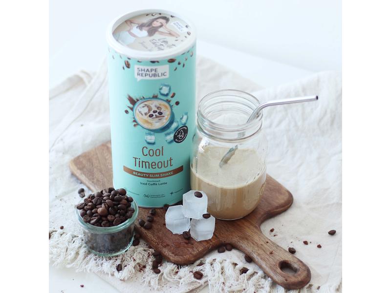 Shape Republic Slim Shake Iced Caffe Latte mit Hafer 420 g Mahlzeitenersatz mit Süssungsmitteln Cool Timeout