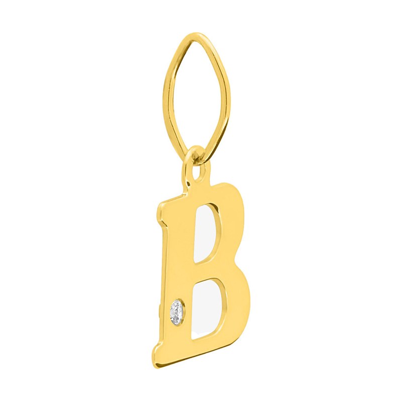 Pendentif Femme - Or 18 Carats - Diamant 0.01 Carats
