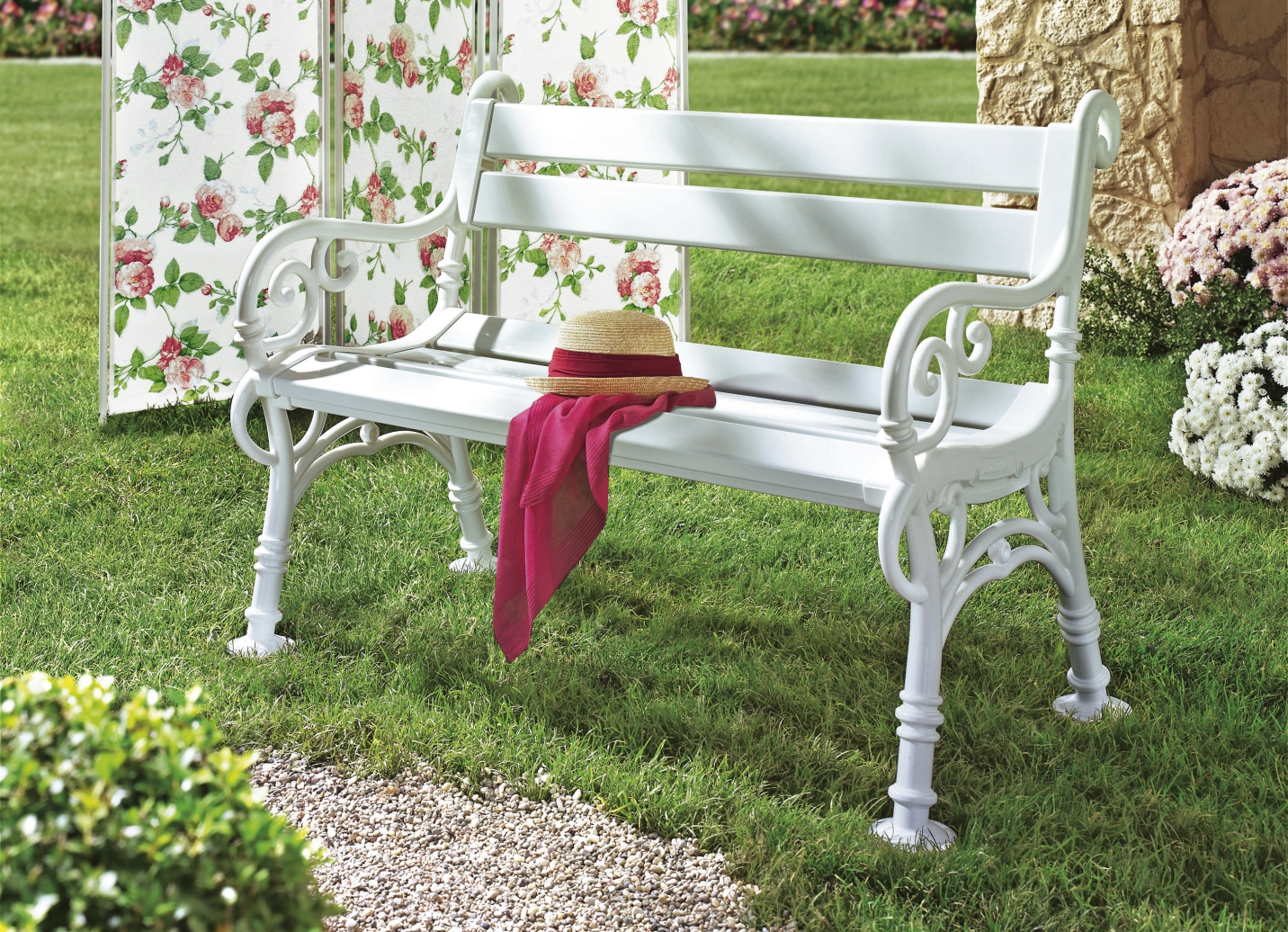 Gartenbank aus Voll-Kunststoff