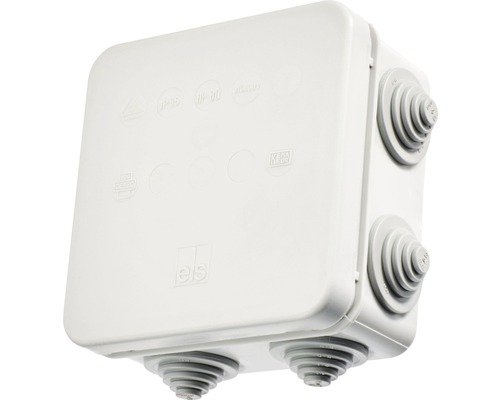 Spelsberg IP55 HP80 kabelaansluitdoos voor natte ruimtes met trapnippel, zonder klemmen
