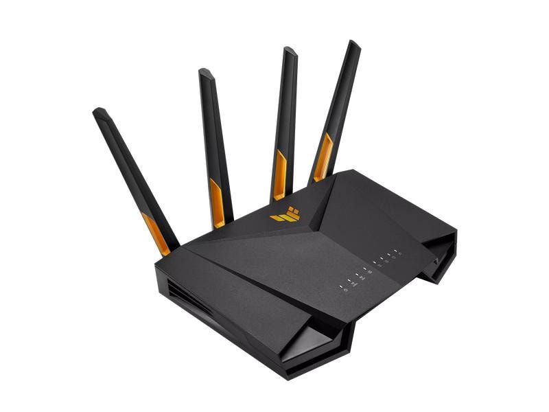 ASUS Router TUF Gaming AX3000 V2 (TUF-AX3000 V2) TUF Gaming AX3000 V2 Dual Band WiFi 6 Gaming Router mit Mobile Game Mode, 3 Stufen Portweiterleitung, 2.5Gbps Port, AiMesh für Mesh WiFi, AiProtection Pro Netzwerksicherheit