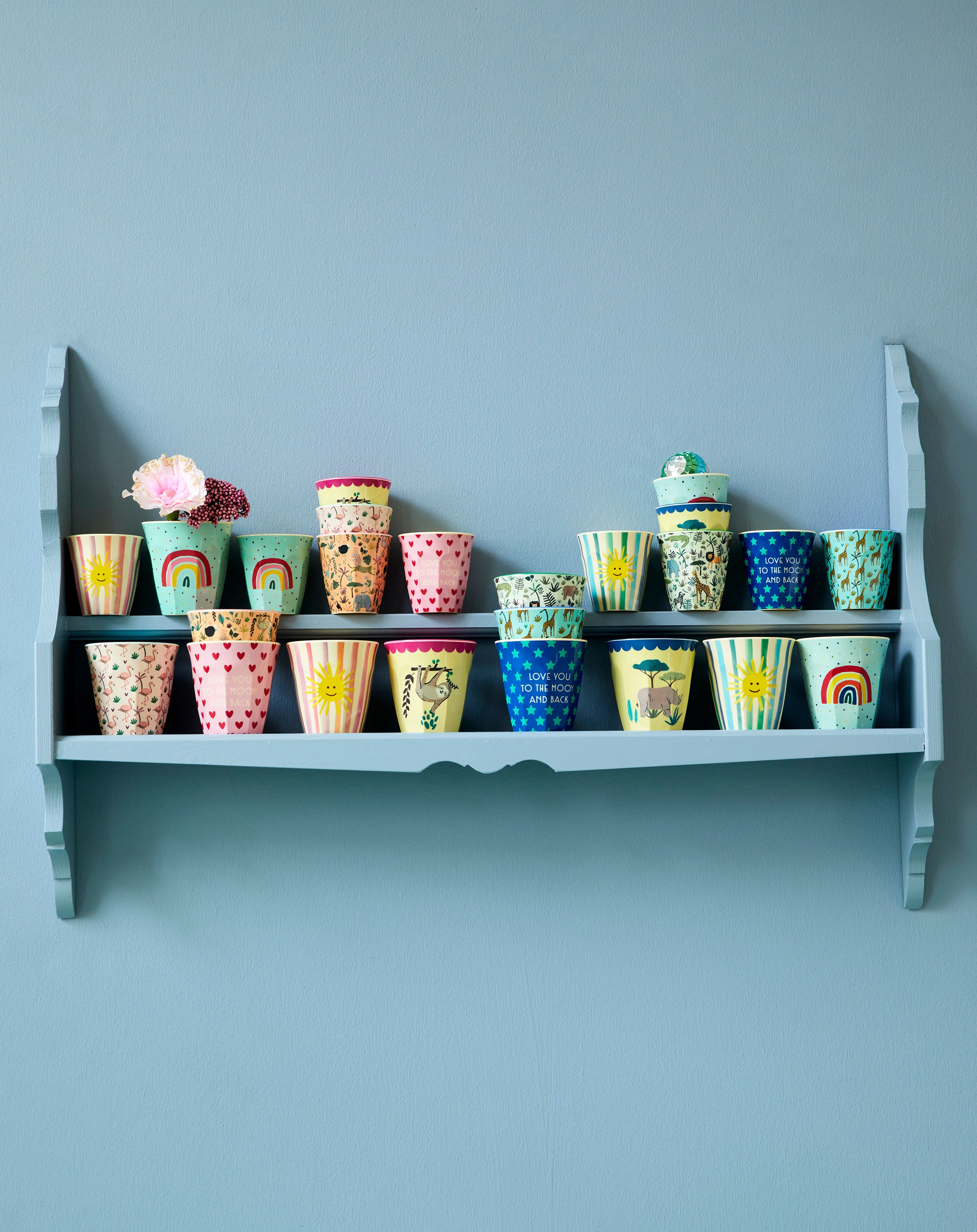 Melamin-Becher FUNKY - SMALL 6er-Pack in bunt