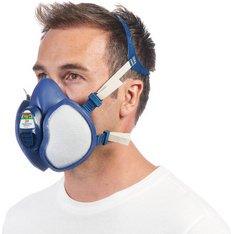 Demi-masque respiratoire 4279+, ABEK1P3, bleu/blanc