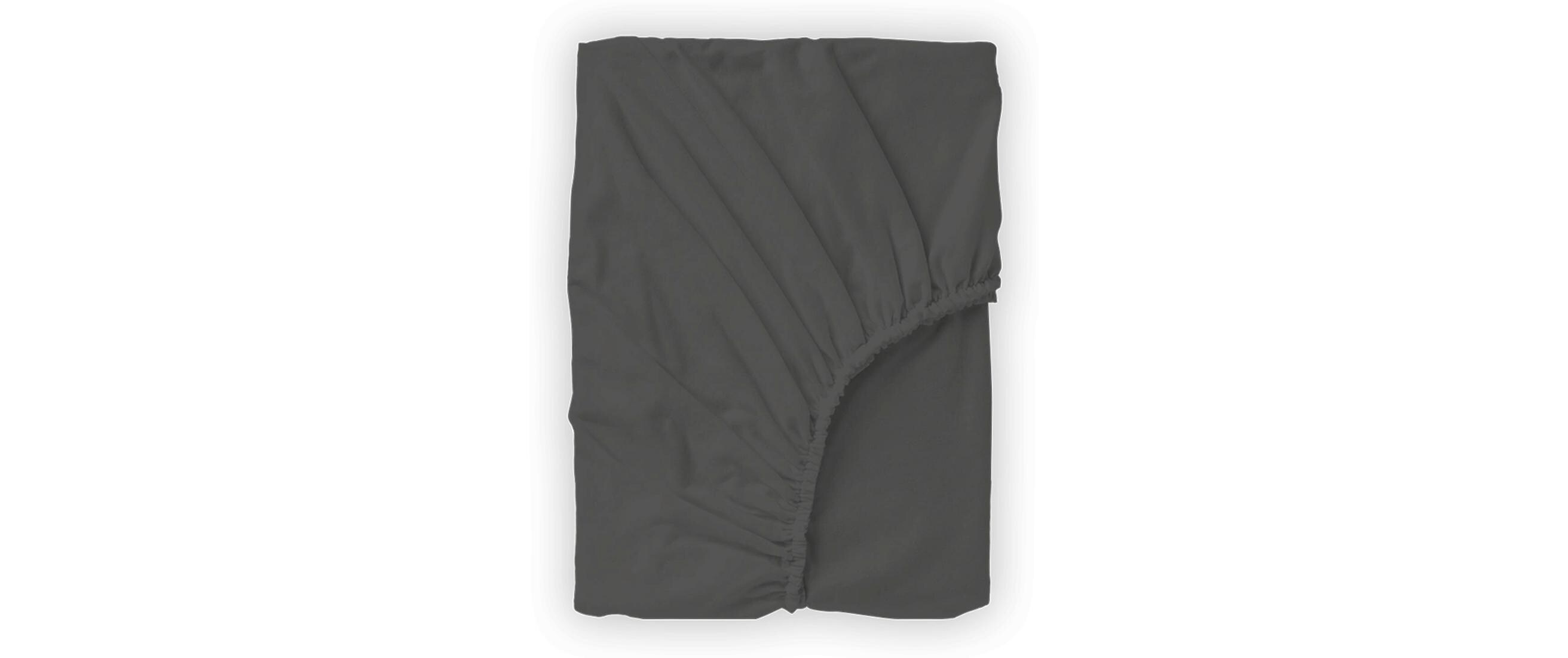 Fixleintuch Deluxe 90-120 x 200-220 cm, AnthrazitSpannbettlaken