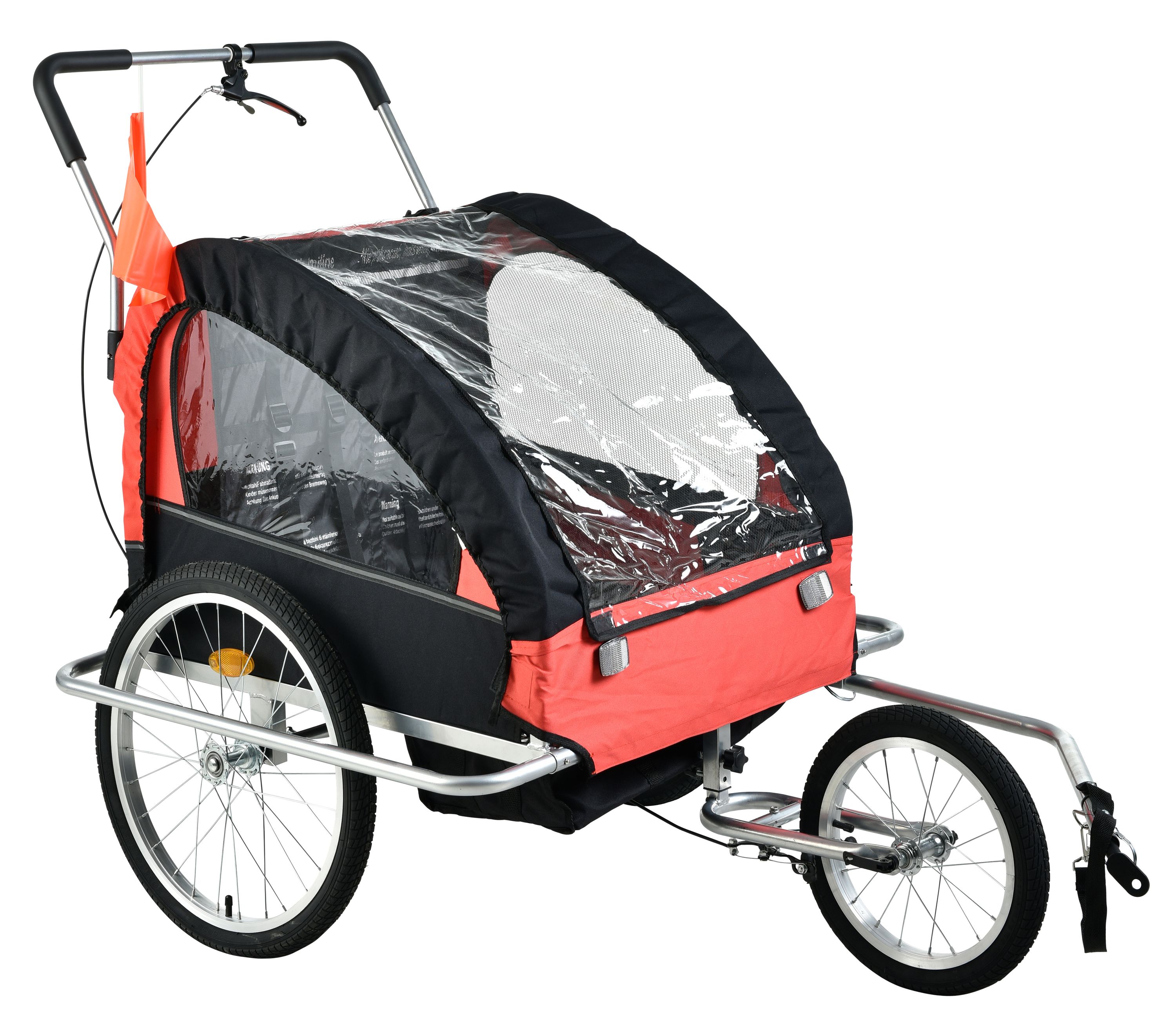 Veloanhänger Jogger 2-in-1 rot
