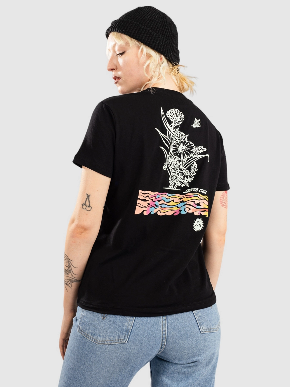 Santa Cruz Digi Bloom T-Shirt black