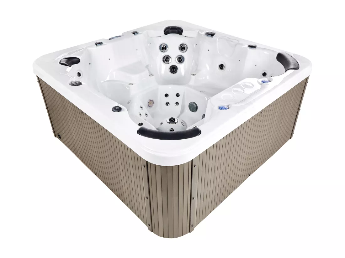 Spa d'extérieur avec LED VILLARRICA Blanc