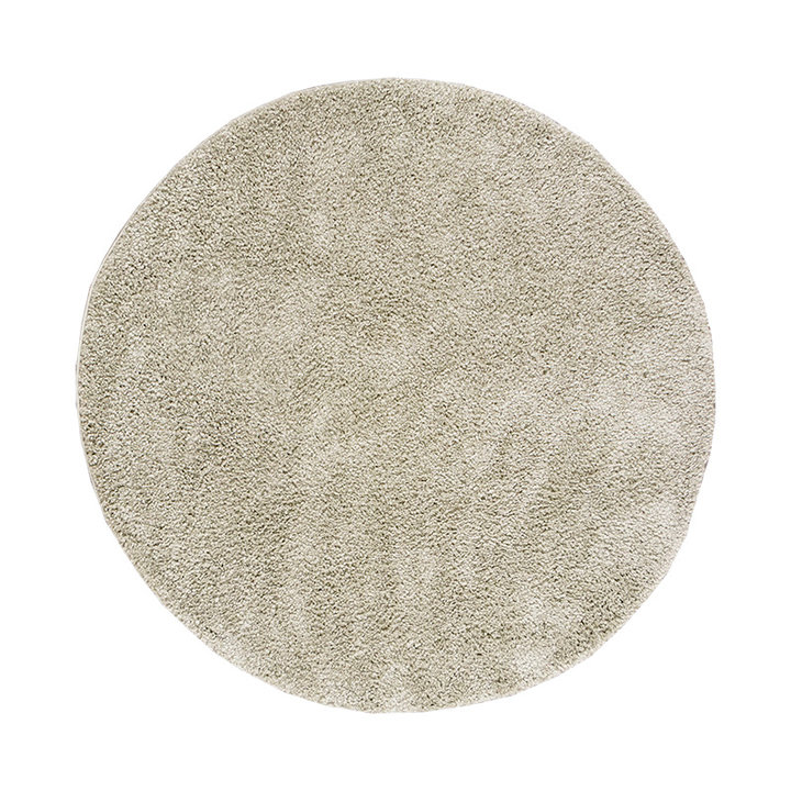 Rond hoogpolig vloerkleed - Lofty Mint