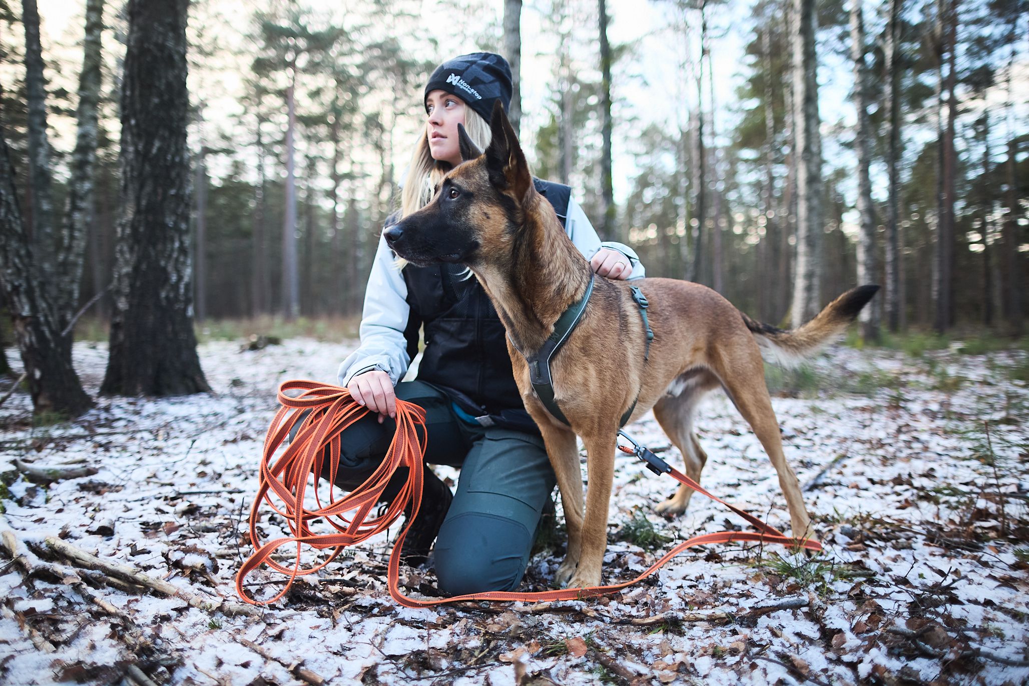 Non-Stop Dogwear Friction Long Line<br>Med gummitråder for godt grep!