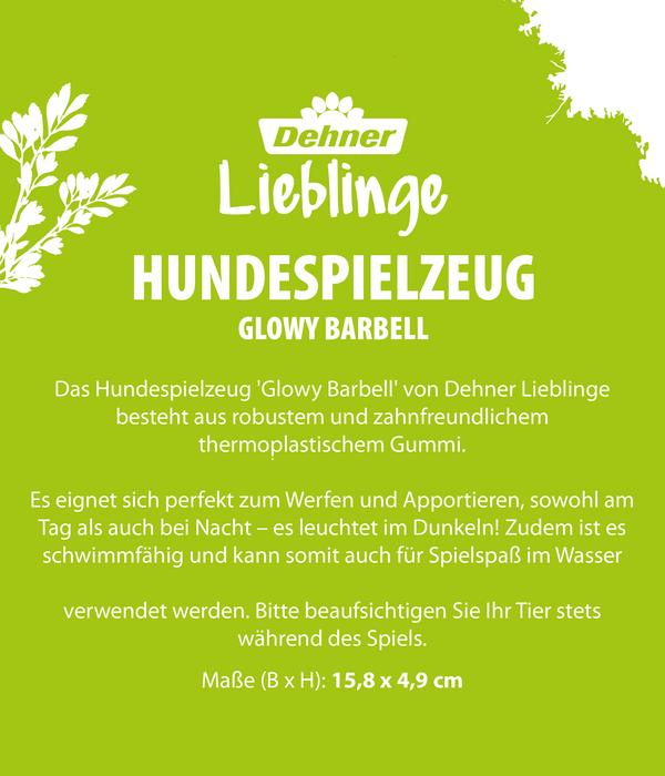 Dehner Lieblinge Hundespielzeug Glowy Barbell,