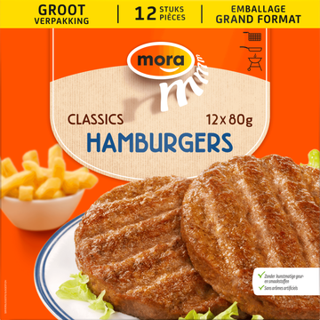 Mora Classics Hamburgers 12 x 80 g