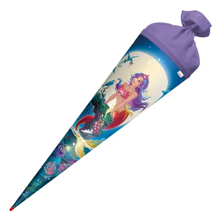 Roth Schultüte Magische Meerjungfrau mit Folieneffekt, 70 cm, rund