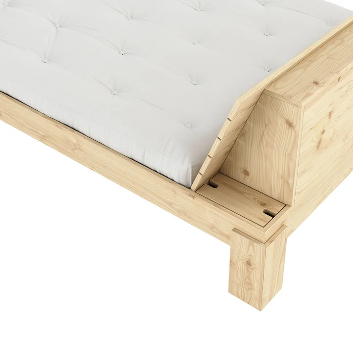Karup Design - Layers Bett mit Kopfteil 180 x 200 cm, Kiefer natur