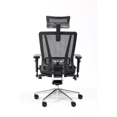 Fauteuil de bureau VASEAT - accoudoirs réglables - appui-tête intégré - noir