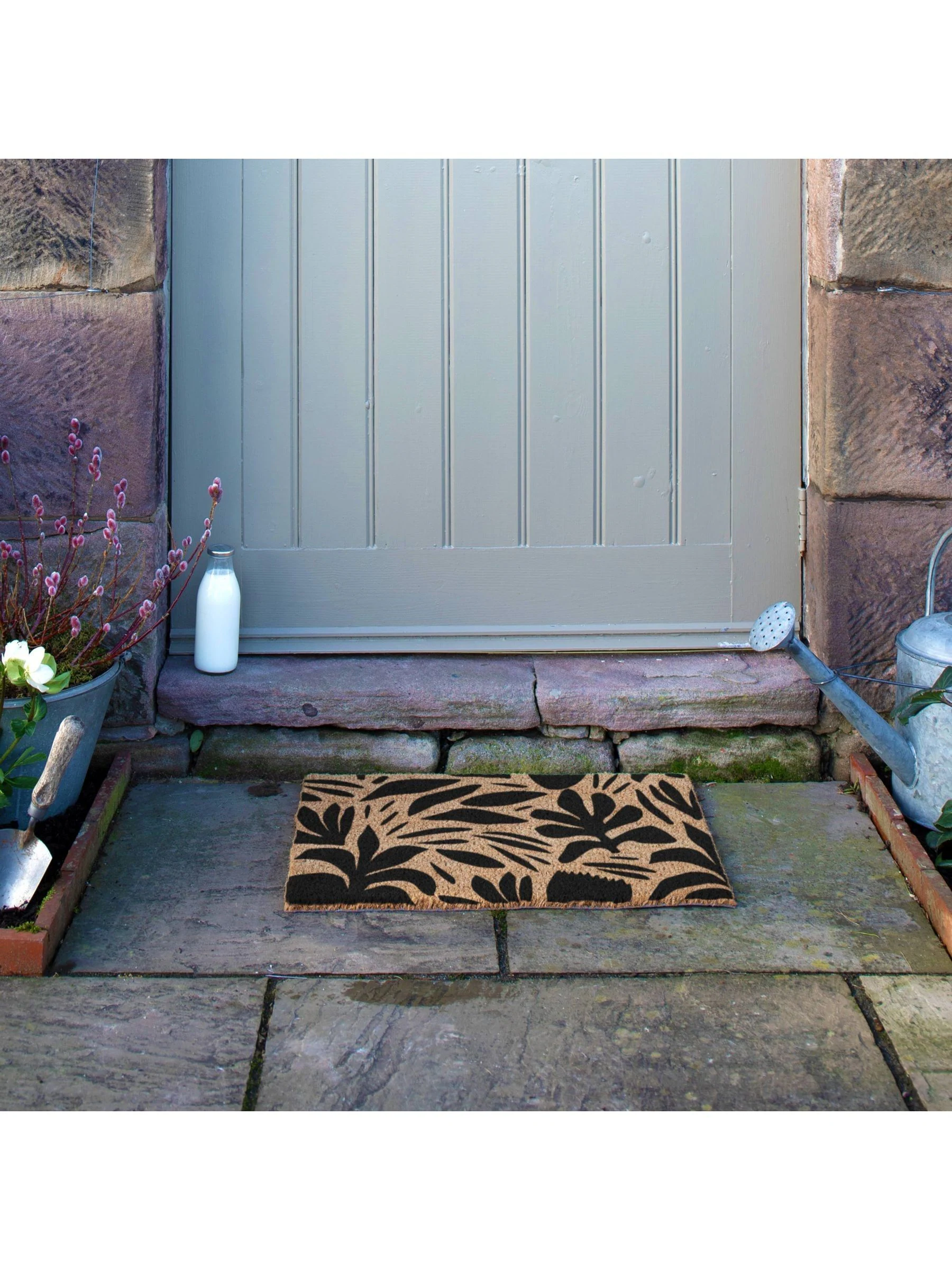 Artsy Mats Abstract Leaf Pattern Doormat