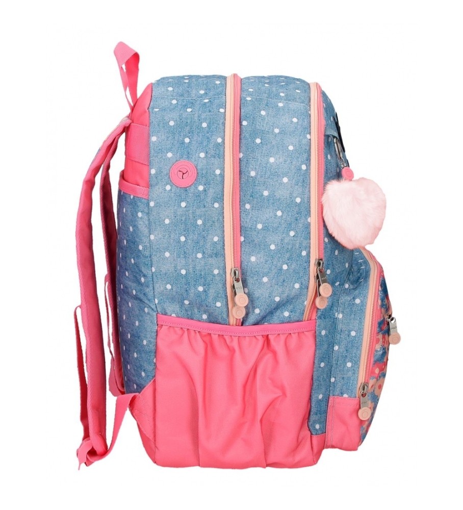 Mochila Enso Little Dreams com dois compartimentos, rosa
